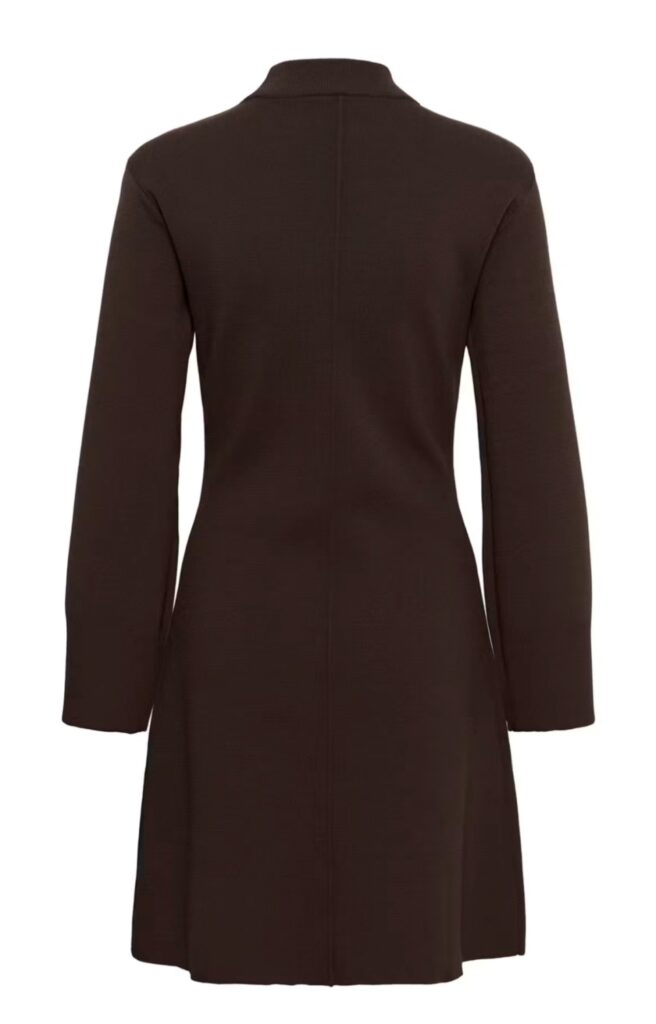 UZdinaSZ Knit dress chocolate brown