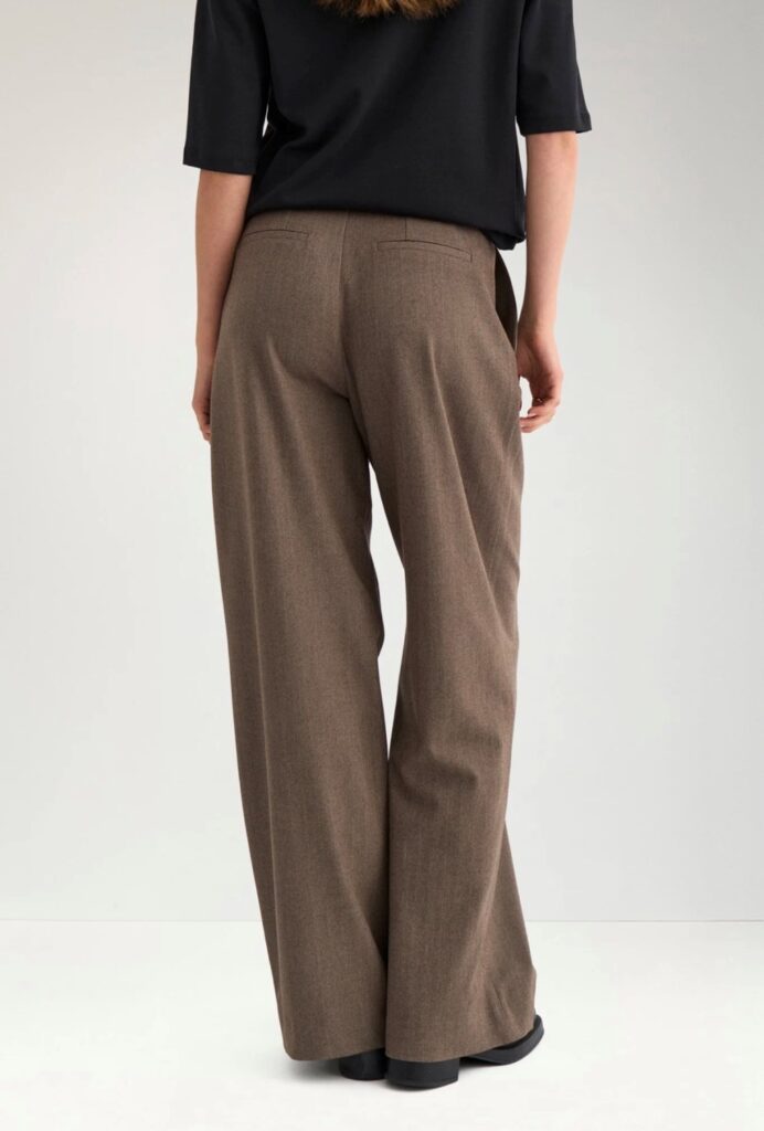 NULIPPA straight pants chocolate plum
