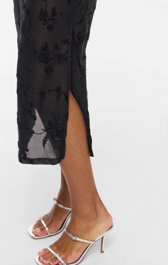 Vimiranda l/s midi dress/dc black beauty