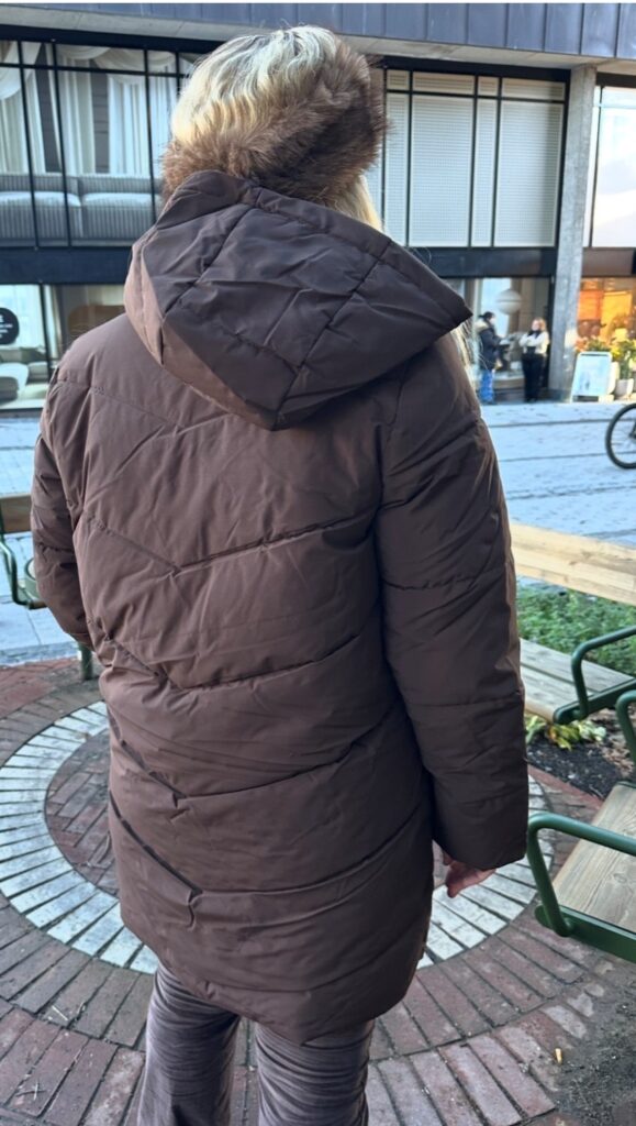 Vilavender L/S Hood Puffer TB/RK Brun