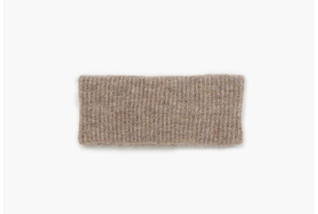 Gabriella wool mohair headband beige
