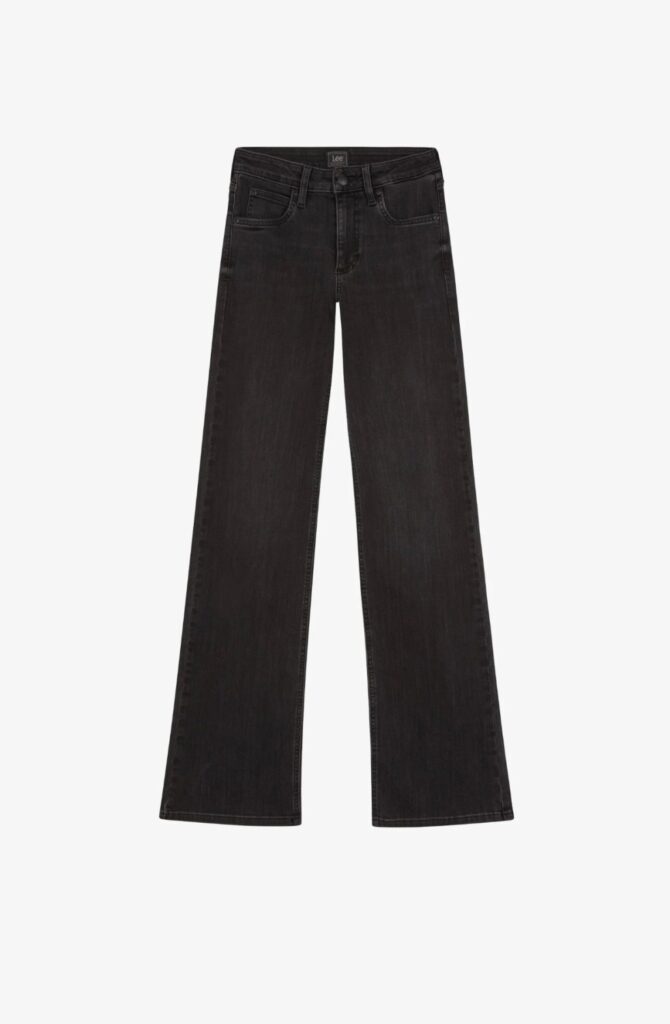 Lee Lana mid rise bootcut true to black