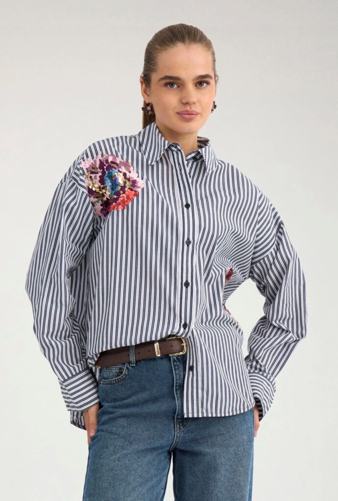 NUELFA oversize shirt salute