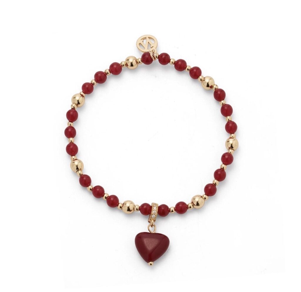 Rosalie charm brace burgunder