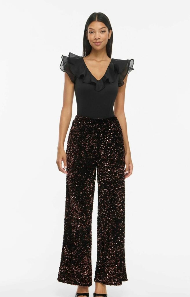 Vifaith hw wide pants/vol coffee bean