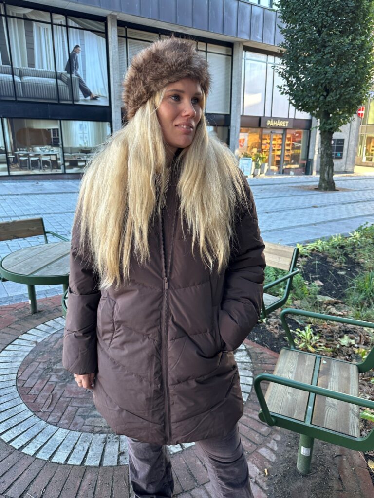 Vilavender L/S Hood Puffer TB/RK Brun